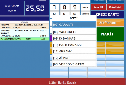 POSnet Perakende Satış